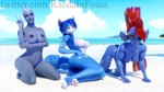 all_fours anthro areola beach big_breasts blue_areola blue_body blue_fur blue_hair blue_nipples blue_skin breast_squish breasts butt crouching detailed_background erect_nipples eye_patch eyewear female fur group hair looking_at_viewer lying nipples nude on_side outside presenting presenting_hindquarters red_hair sand sea seaside sky smile squish text trio water raedainfossa rigid3d_(modeler) warfaremachine_(modeler) wo262_(modeler) bioware electronic_arts mass_effect nintendo star_fox undertale_(series) krystal_(star_fox) liara_t'soni undyne alien alien_humanoid asari canid canine fish fox humanoid mammal marine 16:9 2022 3d_(artwork) 4k absurd_res blender_(artwork) digital_media_(artwork) hi_res huge_filesize url watermark widescreen