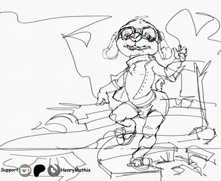 anthro bulge detailed_bulge eyewear male poolclub poolside simple_background sketch_background solo sunglasses sunglasses_on_face swimming_pool wearing_sunglasses young henry-mathis daemien canid canine canis domestic_dog mammal monochrome sketch