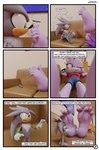 5_toes anthro barefoot dialogue duo extreme_size_difference feet female foot_fetish foot_focus foot_play humanoid_feet male male/female micro plantigrade shrinking size_difference size_transformation soles speech_bubble text toes transformation feetymcfoot sega sonic_the_hedgehog_(series) blaze_the_cat silver_the_hedgehog domestic_cat eulipotyphlan felid feline felis hedgehog mammal 3d_(artwork) absurd_res comic digital_media_(artwork) english_text hi_res