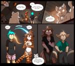 2018 adobe_photoshop_(artwork) anthro arm_support basitin blue_eyes blue_hair body_swap breasts brown_body brown_eyes brown_fur canid canine canis casual_nudity chest_tuft cleavage clothed clothing colored comic conditional_dnp confusion countershading dialogue digital_media_(artwork) domestic_cat empty_eyes english_text exclamation_point featureless_breasts featureless_crotch felid feline felis female feral flora_(twokinds) fur gender_transformation glowing glowing_eyes group hair heterochromia hi_res horn human inside keidran keith_keiser lady_nora_(twokinds) leaning_on_elbow magic male mammal multicolored_body multicolored_fur natani naturally_censored nude open_mouth orange_body orange_fur pantherine pregnant smile spider_web striped_body striped_fur stripes surprise tail tan_body tan_fur text thought_bubble tiger tom_fischbach trace_legacy transformation tuft twokinds url white_body white_fur wolf yellow_eyes