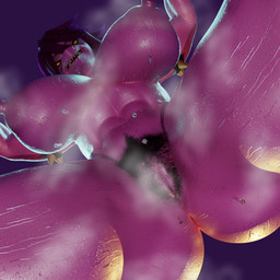 abs anthro anus armband bodily_fluids breasts female genitals hair looking_at_viewer low-angle_view muscular musk nipples pink_body pubes purple_hair sharp_teeth simple_background solo spiked_armband spikes sweat sweatdrop teeth thick_thighs under_boob vulva yellow_eyes teknotyk samzan_(modeler) deltarune undertale_(series) susie_(deltarune) scalie 1:1 3d_(artwork) blender_(artwork) digital_media_(artwork) hi_res