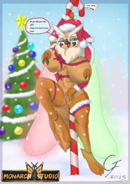 4_arms anthro big_breasts breasts christmas_tree female female_anthro genitals holidays insect_wings lepidopteran_wings looking_at_viewer lying multi_arm multi_limb nipples non-mammal_breasts non-mammal_nipples nude nude_anthro nude_female on_side open_mouth plant pose presenting presenting_vulva sand snow solo speech_bubble text tree vulva wings overlord_gabriel christmas godzilla_(series) monsterverse mothra_(series) toho mothra arthropod insect kaiju lepidopteran moth 2025 digital_drawing_(artwork) digital_media_(artwork) english_description english_text full-length_portrait hi_res pinup portrait