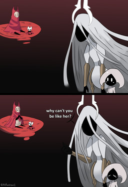 2_horns 2_panel_comic 6_eyes ambiguous_gender anthro bad_parenting black_body black_eyes dialogue eyes_closed group hair hood horn looking_at_another mask multi_eye question question_mark sad sitting speech_bubble talking_to_another text white_body white_eyes white_text young young_ambiguous young_anthro anthonylegua1 hollow_knight:_silksong hollow_knight_(franchise) team_cherry grand_mother_silk herrah_(hollow_knight) hornet_(hollow_knight) lace_(hollow_knight:_silksong) animal_humanoid arachnid arthropod arthropod_humanoid humanoid 2025 absurd_res artist_name comic english_description english_text hi_res one_page_comic daughter_(lore) female_(lore) mother_(lore) mother_and_child_(lore) mother_and_daughter_(lore) parent_(lore) parent_and_child_(lore) parent_and_daughter_(lore)