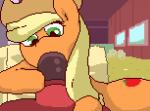 2016 aliasing animal_genitalia animal_penis animated applejack_(mlp) blonde_hair clothing cutie_mark digital_media_(artwork) duo earth_pony equid equine erection faceless_character faceless_male fellatio female feral feral_pov first_person_view friendship_is_magic fur genitals green_eyes hair hasbro hat headgear headwear hooves horse low_res lying male male/female mammal my_little_pony oral penile penis pixel_(artwork) pixel_animation pony sex short_playtime sugardungeon_(artist)