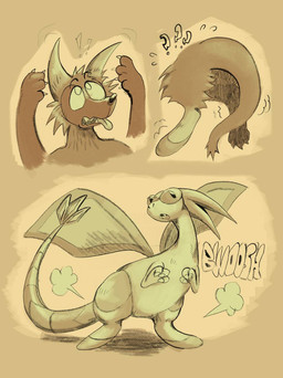 anthro feral male pokemon_transformation solo transformation foulserpent nintendo pokemon canid canine canis flygon generation_3_pokemon mammal pokemon_(species) wolf hi_res