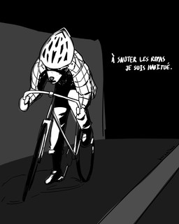 anthro armor bicycle bicycle_helmet bodily_fluids bottomwear checkered checkered_clothing checkered_shirt checkered_topwear clothing crying cuffed_pants cycling footwear headgear helmet long_sleeves looking_away night open_mouth pants pattern_clothing pattern_shirt pattern_topwear road shirt shoes simple_background solo tears text topwear vehicle borealhao lamapola vinea_(lamapola) domestic_ferret mammal mustelid musteline true_musteline weasel 4:5 absurd_res black_and_white french_text hi_res monochrome signature sketch