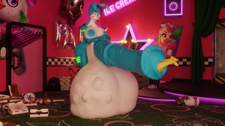 anthro balls big_balls big_breasts big_penis bodily_fluids breasts cock_vore cum cum_inside digestion digestion_implied female genital_fluids genitals gynomorph huge_balls huge_penis hyper hyper_balls hyper_genitalia hyper_penis imprint intersex machine multiple_prey nude penile penis seductive unwilling_prey vore bunnnyboi cryptiacurves_(modeler) disembowell_(modeler) psychojohn2_(modeler) five_nights_at_freddy's five_nights_at_freddy's_2 scottgames chiku_(cryptiacurves) toy_bonnie_(fnaf) animatronic lagomorph leporid mammal rabbit robot hi_res