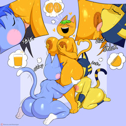 anal anthro beverage cunnilingus female female/female food fruit group juice_(beverage) oral oral_sandwich orange_juice plant rimming sex trio vaginal jinu animal_crossing nintendo ankha_(animal_crossing) rosie_(animal_crossing) tangy_(animal_crossing) felid feline mammal 1:1 absurd_res hi_res