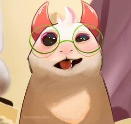 2_horns eyewear fangs fur glasses head_tuft horn male open_mouth pink_horn round_glasses solo teeth tuft wearing_glasses white_body white_fur simonsquared deltarune rigby_the_cat undertale_(series) ralsei bovid caprine domestic_cat felid feline felis goat mammal 2025 english_description meme