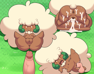 abdominal_bulge amber_eyes anthro anus belly big_belly big_hair big_penis biped bodily_fluids brown_body brown_nipples butt cum cum_ballooning cum_from_vagina cum_in_vagina cum_inflation cum_inside cum_on_butt disembodied_penis duo erection excessive_cum excessive_genital_fluids female female_anthro female_penetrated flat_chested front_view genital_fluids genitals grass hair huge_belly humanoid_genitalia humanoid_penis humanoid_vulva inflation leaking_cum leg_glider_position legs_up lying male male/female male_penetrating male_penetrating_female neck_tuft nipples nude nude_female on_back on_front on_side one_leg_up open_mouth open_smile penetration penile penile_penetration penis penis_in_vagina plant plump_labia raised_leg rear_view sex side_view smile solo_focus spread_legs spreading tuft vaginal vaginal_penetration vulva y_anus mia_(artist) pervymarioman nintendo pokemon elemental_creature flora_fauna generation_5_pokemon pokemon_(species) whimsicott 2025 absurd_res digital_drawing_(artwork) digital_media_(artwork) hi_res sequence