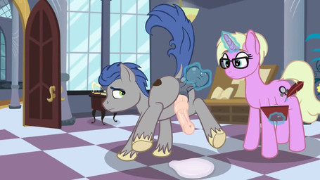 animal_genitalia animal_penis ball_stretching ball_tugging ballbusting balls bodily_fluids cock_and_ball_torture cum cumshot cutie_mark duo ejaculation equine_genitalia equine_penis erection female feral genital_fluids genital_torture genitals hair hooves horn male nude orgasm penis alonio hasbro my_little_pony mythology earth_pony equid equine horse mammal mythological_creature mythological_equine pony unicorn 16:9 2d_animation animated no_sound short_playtime video widescreen