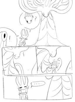 1_eye 4_panel_comic amused anthro black_eyes bodily_fluids clothing cough ellipsis exclamation_point extreme_size_difference female group happy husband_and_wife kneeling larger_female laugh male male/female married_couple on_one_knee plant question_mark robe simple_background size_difference smaller_male sweat sweatdrop tentacles tree unimpressed white_background white_body white_clothing white_eyes white_head white_robe white_tentacles evil_otter hollow_knight_(franchise) team_cherry dryya_(hollow_knight) lurien_(hollow_knight) pale_king_(hollow_knight) white_lady_(hollow_knight) arthropod elemental_creature flora_fauna insect treant 2025 digital_media_(artwork) hi_res sketch