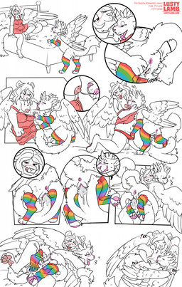anthro anthro_on_feral bestiality bodily_fluids clothing duo ejaculation female female/female female_on_feral feral fingering foot_in_pussy footwear genital_fluids genitals lactating multicolored_clothing multicolored_footwear multicolored_socks nipple_fetish nipple_play nipple_suck orgasm penetration prehensile_tail rainbow_clothing rainbow_footwear rainbow_socks sex socks sucking tail tail_fetish tail_in_vagina tail_insertion tail_play tail_sex text undressing vaginal vaginal_fingering vaginal_fluids vaginal_penetration vaginal_squirting vulva wings conditional_dnp lustylamb domestic_cat felid feline felis hybrid leopard mammal pantherine english_text hi_res