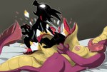 anthro belly_burst belly_pop breasts bursting fatal_birth female gore male potion pregnant pregnant_anthro pregnant_male school transformation preghorrors mythology dragon kobold mythological_creature mythological_scalie scalie hi_res