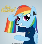 blue_body blue_feathers blue_fur feathered_wings feathers female fur hair long_hair multicolored_hair parody rainbow_hair solo sonic_rainwow text wings gonzahermeg friendship_is_magic hasbro my_little_pony mythology sham_wow rainbow_dash_(mlp) equid equine mammal mythological_creature mythological_equine pegasus english_text