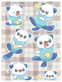 ambiguous_gender anthro blue_body blue_eyes blue_fur bodily_fluids emanata eyes_closed fangs freckled_face freckles fur open_mouth pattern_background raised_leg shell simple_background solo sweat sweatdrop tail teeth tongue nekogyo122 nintendo pokemon generation_5_pokemon oshawott pokemon_(species) 2023 3:4 absurd_res hi_res