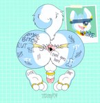 2019 accessory anthro balls big_butt biped bodily_fluids body_writing butt canid canine canis cock_ring cum degradation digital_media_(artwork) english_text flaccid fox genital_fluids genitals glans graffiti hi_res huge_butt hybrid jewelry male mammal mana_(manaozyfolf) penis penis_accessory penis_jewelry perineum photo portrait_graffiti rear_view simple_background solo tally_marks tape text through_wall twistcmyk western_tally_marks wolf writing_on_butt writing_on_foot