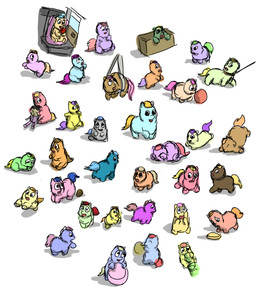 abuse ambiguous_feral ambiguous_gender angry ball blonde_hair blue_body blue_fur blue_hair blue_tail bodily_fluids bowl box brown_body brown_fur brown_hair candy car cardboard cardboard_box collar container covering covering_eyes covering_face crying dessert doll feces feral food fur green_body green_fur green_hair green_tail grey_body grey_fur hair happy holding_doll holding_object inside_car inside_vehicle leash leashed_collar licking lollipop neonate offscreen_character open_mouth orange_body orange_fur orange_tail pained_expression pet_bowl pink_body pink_fur pink_hair pink_tail purple_body purple_fur purple_hair purple_tail red_body red_fur red_hair red_tail running sad scared sitting smile standing suspension tail tears tongue tongue_out vehicle yellow_body yellow_fur yellow_tail young young_ambiguous young_feral carpdime fluffy_pony fluffy_pony_(species) mammal digital_media_(artwork) guide_lines shaded