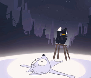 animated_gif anthro big_butt bouncing_butt butt chair city cityscape detailed_background dipstick_tail duo facesitting furniture huge_butt hyper hyper_butt male male/male markings mask raised_tail shortstack sitting sitting_on_another solo_focus tail tail_markings iamapoliceman atlus megami_tensei persona_(series) persona_5 sega morgana_(persona) domestic_cat felid feline felis mammal tuxedo_cat 2026 animated hi_res short_playtime