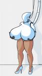 big_breasts breast_expansion breasts clothing expansion female footwear high_heels huge_breasts leggings legwear machine not_furry shoes solo mudamura haydee_(game) haydee humanoid robot robot_humanoid absurd_res hi_res