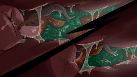 ambiguous_fluids cervical_contact cervical_penetration cervix cloacal cloacal_vore duo feral male male/male penetration slime unbirthing vaginal vore aspeneyeswatching nintendo pokemon bovid caprine generation_2_pokemon generation_6_pokemon gogoat legendary_pokemon lugia mammal pokemon_(species) 16:9 hi_res widescreen