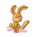 anthro armless big_ears big_feet buckteeth feet glistening_eyelids male narrowed_eyes nude semi-anthro shadow simple_background sitting solo teeth white_background advos mario_bros nintendo super_mario_64 mips lagomorph leporid mammal rabbit 1:1 2024