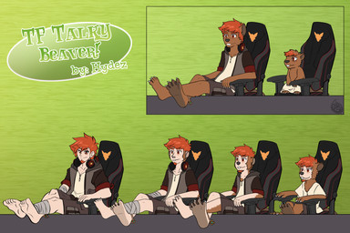 anklet anthro bottomwear chair clothed clothing desk electronics eye_scar facial_hair facial_scar feet feral feral_transformation foot_focus full_foot_pawpads full_pad furniture gaming_chair goatee hair headphones headphones_around_neck hoodie human_to_anthro human_to_feral jewelry male mid_transformation orange_eyes oversized_clothing pawpads paws quadruped red_hair scar shirt shorts species_transformation table topwear transformation transformation_sequence white_body white_skin hydez zgf_gaming ra'zim beaver human mammal rodent 2025 3:2 absurd_res hi_res