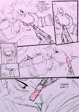 ambiguous_gender anthro arm_bondage bad_trigger_discipline bdsm blue_tongue blush blush_lines bodily_fluids bondage bound candy clothing cunnilingus dessert dialogue dripping duo fellating_firearm female female/ambiguous food genitals gloves gun gun_in_mouth gun_play gunplay handgun handwear holding_face holding_gun holding_handgun holding_object holding_pistol holding_ranged_weapon holding_weapon in_mouth object_in_mouth oral pink_insides pistol ranged_weapon saliva saliva_drip saliva_string sex silencer speech_bubble text tongue trigger_discipline vaginal weapon weapon_in_mouth pankallisti circe_(pankallisti) medea_(pankallisti) mammal murid murine rat rodent comic english_text hi_res sketch daughter_(lore) incest_(lore) mother_(lore) mother_and_child_(lore) mother_and_daughter_(lore) parent_(lore) parent_and_child_(lore) parent_and_daughter_(lore)