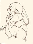 anthro clothed clothing female fully_clothed looking_at_viewer smile solo dogear218 disney zootopia judy_hopps lagomorph leporid mammal rabbit 3:4 portrait three-quarter_portrait