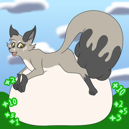 abdominal_bulge ambiguous_gender ambiguous_prey belly big_belly black_body black_fur cheek_tuft cloud cloudy_sky day dipstick_tail duo endosoma facial_tuft feral feral_pred fur grass grey_body grey_fur head_tuft healing healing_numbers healing_vore huge_belly leg_markings male male_pred markings number open_mouth oral_vore outside plant safe_vore sky socks_(marking) tail tail_markings teeth tuft unseen_prey vore white_body white_fur yellow_eyes molybdenumgp03 nintendo pokemon voretober voretober_2024 generation_8_pokemon nickit pokemon_(species) 1:1