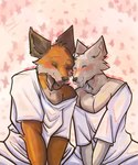 anthro barazoku blush clothed clothing duo fur heads_together male male/male muscular muscular_anthro muscular_male orange_body orange_fur romantic romantic_couple pinumontbalou epic_games fortnite fennix_(fortnite) volpez_(fortnite) arctic_fox canid canine canis fox mammal red_fox true_fox absurd_res hi_res brother_(lore) brothers_(lore) incest_(lore) sibling_(lore)