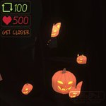 1:1 3d_(artwork) animated anthro black_body black_fur butt digital_media_(artwork) female food for_a_head forest fruit fur ghost glowing glowing_eyes halloween holidays looking_at_viewer loop nude object_head plant pumpkin pumpkin_head shaking_butt short_playtime simple_background solo spirit tail tail_motion tailwag tednotbob tree wax_creature