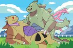 anthro daycare duo heart_symbol love male male/male male_penetrated male_penetrating nude open_mouth penetration sex simple_background tail tentacles thiagoefrancesco nintendo patreon pokemon ditto_(pokemon) generation_1_pokemon generation_2_pokemon pokemon_(species) scalie tyranitar digital_media_(artwork) hi_res