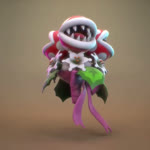 ambiguous_gender bouquet brown_background eyeless fangs feral flower group leaf markings pink_tongue plant purple_ribbon red_body rotating simple_background spots spotted_body teeth tongue trio white_flower white_spots ian_ng mario_bros nintendo super_mario_odyssey elemental_creature flora_fauna piranha_plant 1:1 3d_(artwork) animated colored digital_media_(artwork) no_sound shaded short_playtime webm zbrush_(artwork)