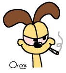 brown_ears cigarette drugs fur male marijuana red_sclera shitpost smoking smoking_cigarette smoking_marijuana solo stoned substance_intoxication yellow_body yellow_fur onyxsplash aggie_io garfield_(series) odie_the_dog beagle canid canine canis domestic_dog hunting_dog mammal scent_hound meme sketch