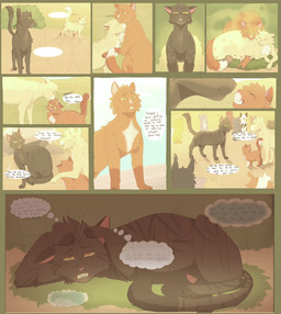 adolescent age_difference ambiguous_gender animal_genitalia animal_penis anus bodily_fluids breastfeeding brown_body brown_fur dialogue duo erection feline_genitalia feline_penis female feral fur genitals green_eyes group hair jealous licking male neonate nipples orange_body orange_fur outside pedophilia_temptation penile_spines penis personal_grooming size_difference smile social_grooming speech_bubble stated_age stated_young sweat sweatdrop tail teeth temptation text thought_bubble tongue vulva yellow_body yellow_eyes yellow_fur young soldogcat1974 warriors_(book_series) dustpelt_(warriors) firestar_(warriors) leafpool_(warriors) sandstorm_(warriors) squirrelstar_(warriors) domestic_cat felid feline felis mammal tabby_cat 2025 comic digital_drawing_(artwork) digital_media_(artwork) english_text hi_res daughter_(lore) father_(lore) father_and_child_(lore) father_and_daughter_(lore) mother_(lore) mother_and_child_(lore) mother_and_daughter_(lore) parent_(lore) parent_and_child_(lore) parent_and_daughter_(lore)
