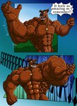 abs anthro arms big_muscles claws growth hair huge_muscles hyper hyper_muscles macro male muscle_growth muscular muscular_male nipples outline pecs size_transformation smile smirk solo transformation vein morkzaytf9 hanna-barbera scooby-doo_(series) scrappy-doo canid canine mammal comic