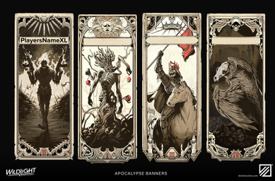 2_toes 4_arms 5_fingers ambiguous_feral ambiguous_gender ambiguous_human ambiguous_humanoid armor banner bent_leg black_clothing black_jacket black_talons black_topwear bone boots bottomwear breastplate brown_cape brown_clothing brown_shirt brown_topwear bullet cape clothed clothed_ambiguous clothed_human clothed_humanoid clothing company_logo company_name crown dual_wielding empty_eye_sockets empty_eyes evil_grin feathered_wings feathers feet feral fingers fire flag flag_(object) floating_crown footwear fully_clothed fully_clothed_ambiguous fully_clothed_human fully_clothed_humanoid gloves grey_body grey_boots grey_bottomwear grey_breastplate grey_clothing grey_feathers grey_footwear grey_gloves grey_handwear grey_mane grey_pants grey_tail_feathers grey_wings group gun handwear headgear holding_assault_rifle holding_flag holding_gun holding_object holding_ranged_weapon holding_string holding_weapon hood_up jacket light mane multi_arm multi_limb number open_mouth open_smile pants ranged_weapon red_sclera roman_numeral royalty scales shield shirt shoes skeleton skull skull_head smile spiked_jacket stalactite standing tan_claws text text_box toes topwear walking weapon wings ayran_oberto byanka_li ed_laag highguard_(game) animated_skeleton avian bird equid equine horse human humanoid living_sun mammal undead 2026 artist_collaboration colored concept_art digital_drawing_(artwork) digital_media_(artwork) english_text hi_res lighting multiple_images official_art shaded url
