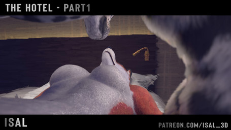 anthro anthro_on_anthro anthro_penetrated anthro_penetrating balls bed bedroom breasts butt city duo female first_person_view fur furniture genitals handjob hotel humanoid_genitalia inside looking_pleasured male male/female masturbation multicolored_body multicolored_fur night nude penetration penile penis red_body red_fur sex sound_effects spots vaginal vaginal_penetration isal canid canine felid feline fox mammal absurd_res animated hi_res promotional_material short_playtime sound video widescreen
