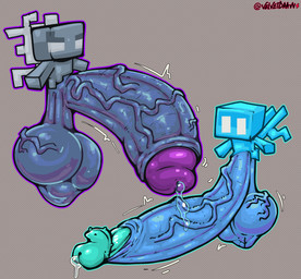 balls big_balls big_eyes big_penis blue_body blue_glans blue_penis bodily_fluids comparing comparing_penis comparison dripping erection eyebrows feral foreskin genital_fluids genitals glans glistening glistening_eyes grey_body grey_penis huge_balls huge_penis hyper hyper_balls hyper_genitalia hyper_penis leaking_precum long_penis male male/male penis penis_size_difference precum precum_drip purple_glans saggy_balls size_difference small_but_hung smaller_male solo thick_penis vein veiny_balls veiny_penis wings velvetdraw microsoft minecraft mojang xbox_game_studios allay fairy humanoid vex_(minecraft) winged_humanoid 2026 absurd_res detailed digital_drawing_(artwork) digital_media_(artwork) hi_res meme