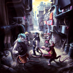 4_fingers anthro barefoot bottomwear clothing countershading detailed_background electronics facial_hair feet female fingers fur grey_body grey_fur group headphones jacket male muscular muscular_male mustache outside pants pink_nose shirt short standing teeth topwear danilo_do_b brok_the_investigator celsius_strays cowcat_games dart_(brok_the_investigator) fennel_(celsius_strays) kins_(brok_the_investigator) lye_(celsius_strays) merengue_(celsius_strays) squealers_chief whikk_(celsius_strays) mammal murid murine rat rodent 1:1 absurd_res hi_res official_art