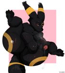 absurd_res ambiguous_gender anthro ball_fondling balls bent_over big_balls big_butt big_penis black_body black_fur bodily_fluids bubble_butt butt butt_focus digital_media_(artwork) dripping eeveelution erection fondling fur generation_1_pokemon generation_2_pokemon genital_fluids genitals hair hi_res huge_balls huge_butt huge_penis humanoid_genitalia humanoid_penis looking_at_viewer looking_back male male/ambiguous mammal multiple_images musk musky_cock nintendo nude penis pokemon pokemon_(species) precum precum_drip presenting presenting_hindquarters rear_view red_eyes simple_background sitting smile solo spread_legs spreading sweat sweaty_balls sweaty_butt sweaty_genitalia tail text thick_thighs umbreon white_background wide_hips yo_zee