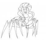 alternate_species big_breasts breasts cutie_mark female horn pedipalps simple_background solo taurification taurified white_background rubbermage friendship_is_magic hasbro idw_publishing my_little_pony my_little_pony_(idw) mythology nightmare_rarity_(idw) rarity_(mlp) arachnid arachnid_taur arthropod arthropod_taur equid equine mammal mythological_creature mythological_equine spider spider_taur spiderpony taur unicorn 2014 black_and_white hi_res monochrome