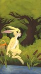 carrot feral food forest male plant solo tree vegetable skeletoon disney winnie_the_pooh_(franchise) rabbit_(winnie_the_pooh) lagomorph leporid mammal rabbit hi_res