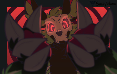 ambiguous_gender anthro bone bone_mask fur green_body green_fur hypnosis hypnotic_eyes looking_at_viewer mask mind_control multicolored_body multicolored_fur preisel reaching_towards_viewer skull skull_mask solo shinywark skulldog_(species) 2025 hi_res