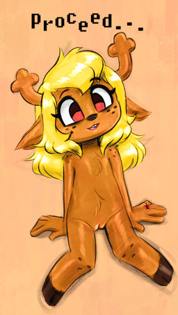 5_fingers anthro antlers belly_tuft buckteeth command digit_ring eyebrows female finger_ring fingers flat_chested freckles genitals hair happy hooves horn innie_vulva jewelry loli long_hair mind_control nude red_eyes ring smile snowgrave solo spiked_ring teeth text thorn_ring tuft vulva wedding_ring young young_anthro young_female soulcentinel squitoo third-party_edit deltarune undertale_(series) noelle_holiday deer mammal new_world_deer reindeer 2021 2025 color_edit colored sketch