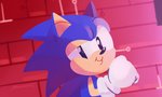 anthro black_eyes blue_body blue_fur clothing fur gloves handwear holding_chin male simple_background smile smug solo smallpanda classic_sonic_(universe) sega sonic_the_hedgehog_(series) classic_sonic sonic_the_hedgehog eulipotyphlan hedgehog mammal 2020