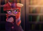 blush book clothing eyewear female glasses hair horn multicolored_hair purple_eyes solo sweater topwear two_tone_hair verawitch friendship_is_magic hasbro my_little_pony mythology moondancer_(mlp) equid equine mammal mythological_creature mythological_equine unicorn 2018 digital_media_(artwork) hi_res