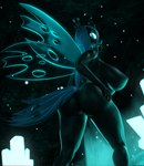 anthro anthrofied big_breasts big_butt black_body black_nipples blue_hair breasts butt colored_nails crown crystal detailed_background female genitals green_tongue hair hand_on_butt headgear horn huge_breasts insect_wings looking_at_viewer nails nipples nude pussy solo thick_thighs tongue tongue_out wings vladichslg friendship_is_magic hasbro my_little_pony queen_chrysalis_(mlp) arthropod changeling 3d_(artwork) absurd_res digital_media_(artwork) hi_res huge_filesize