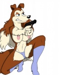 anthro blue_eyes boots breasts camel_toe canine colleen dog el-loko female gun navel nipples panties pistol ranged_weapon road_rovers rough_collie topless underwear weapon
Rating: Explicit
Score: 6
User: UniversalLionsgate89
Date: August 15, 2013
